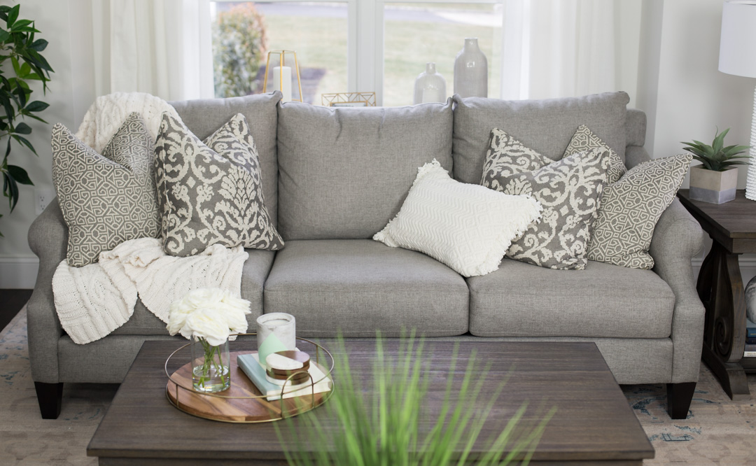 Living Room Reveal With Raymour Flanigan The Glamorous Gal