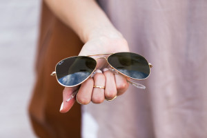 gold ray-ban sunglasses