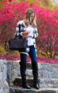 sheinside black and white sweater