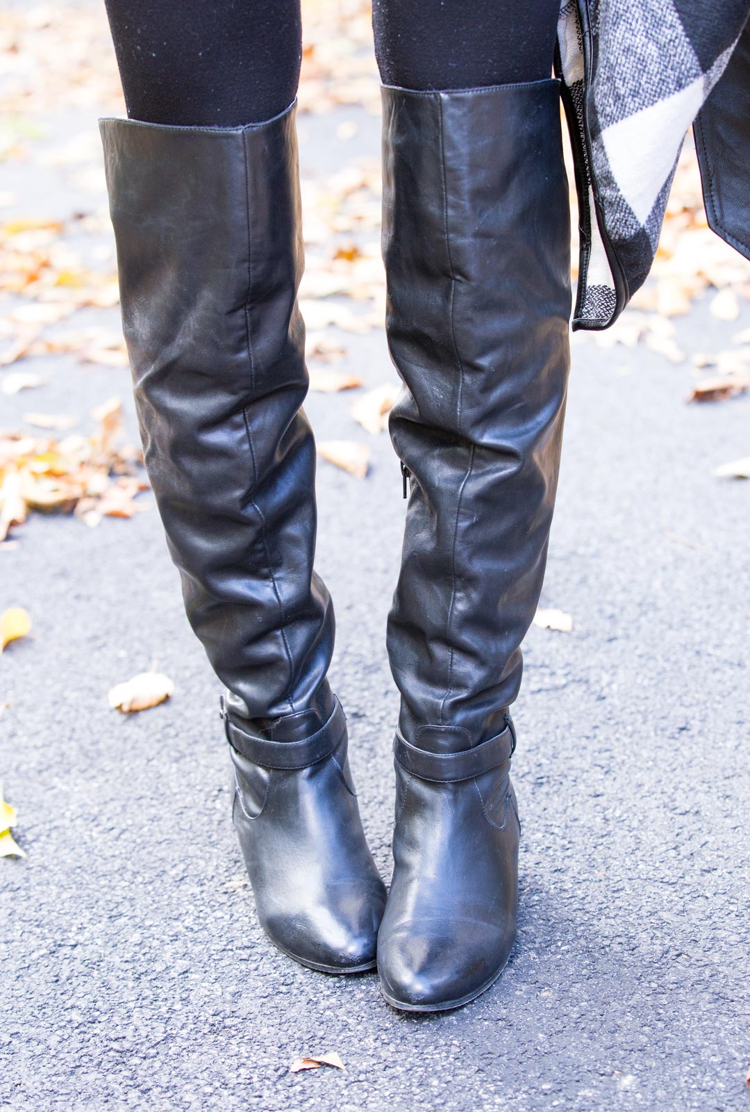 over the knee black boots - The Glamorous Gal | Everything Fashion