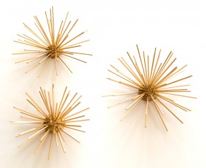 Gold Urchin Decor