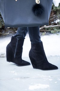 black suede boots