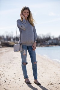 neutral spring day outfit