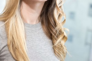 leave ends out of curling iron for a beachy look