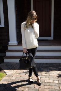 vince sweater and topshop jeans