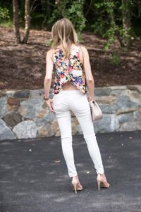 backless floral top