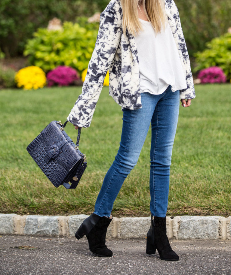 Faux Fur, Frayed Jeans and Booties for Fall - The Glamorous Gal ...