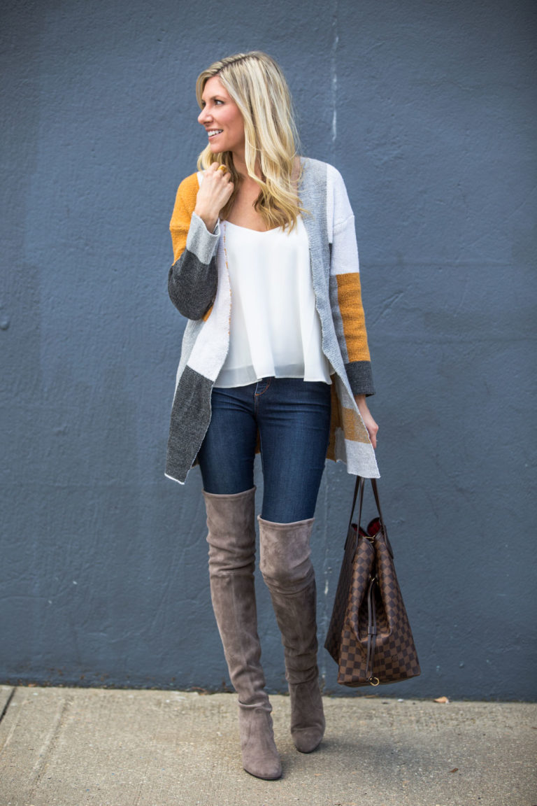 Long Colorblock Cardigan for Fall - The Glamorous Gal | Everything Fashion
