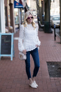 Shein Lace Overlay Top under $25