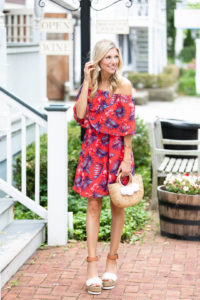 Red Dress Boutique Red Tropical Print Dress