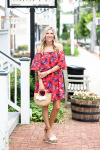 Red Dress Boutique Red Tropical Print Dress
