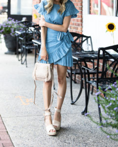 VICIDolls Chambray Dress and Neutral Accessories