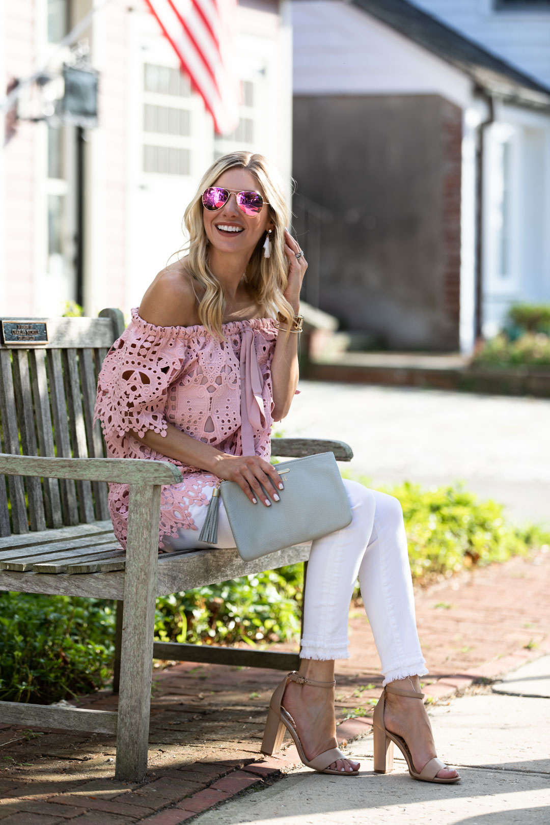 Chicwish Lace Off the Shoulder Top