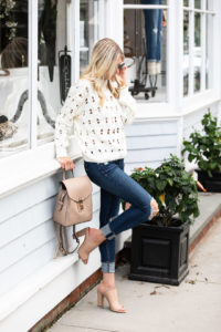 Chicwish White Cutout Sweater