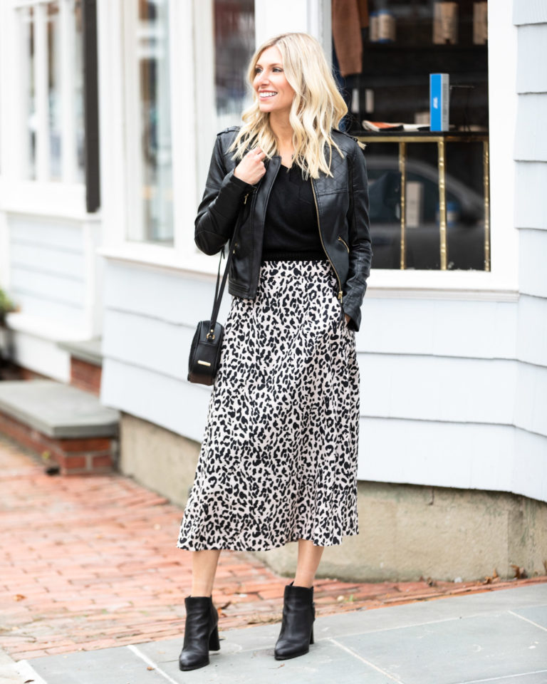 Leopard Midi Skirt - The Glamorous Gal | Everything Fashion