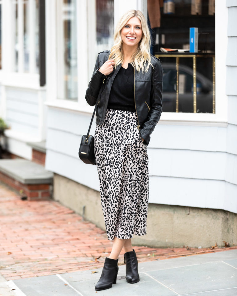 Leopard Midi Skirt - The Glamorous Gal | Everything Fashion