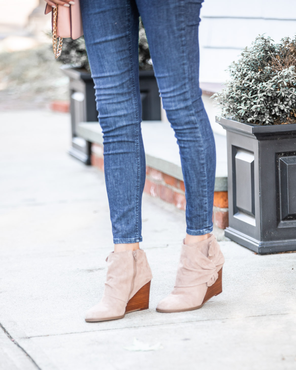 bow detail suede booties from sole society The Glamorous Gal