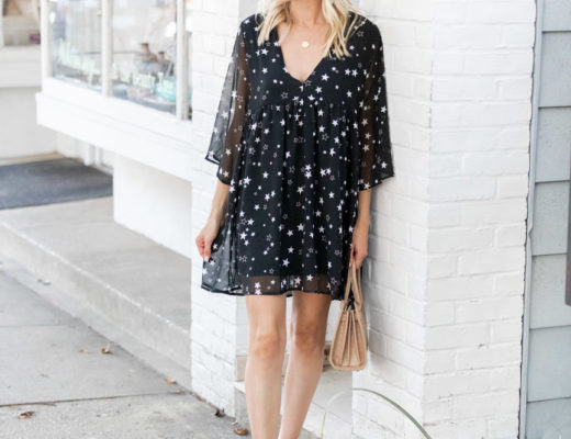 the cutest star print dress from VICI The Glamorous Gal
