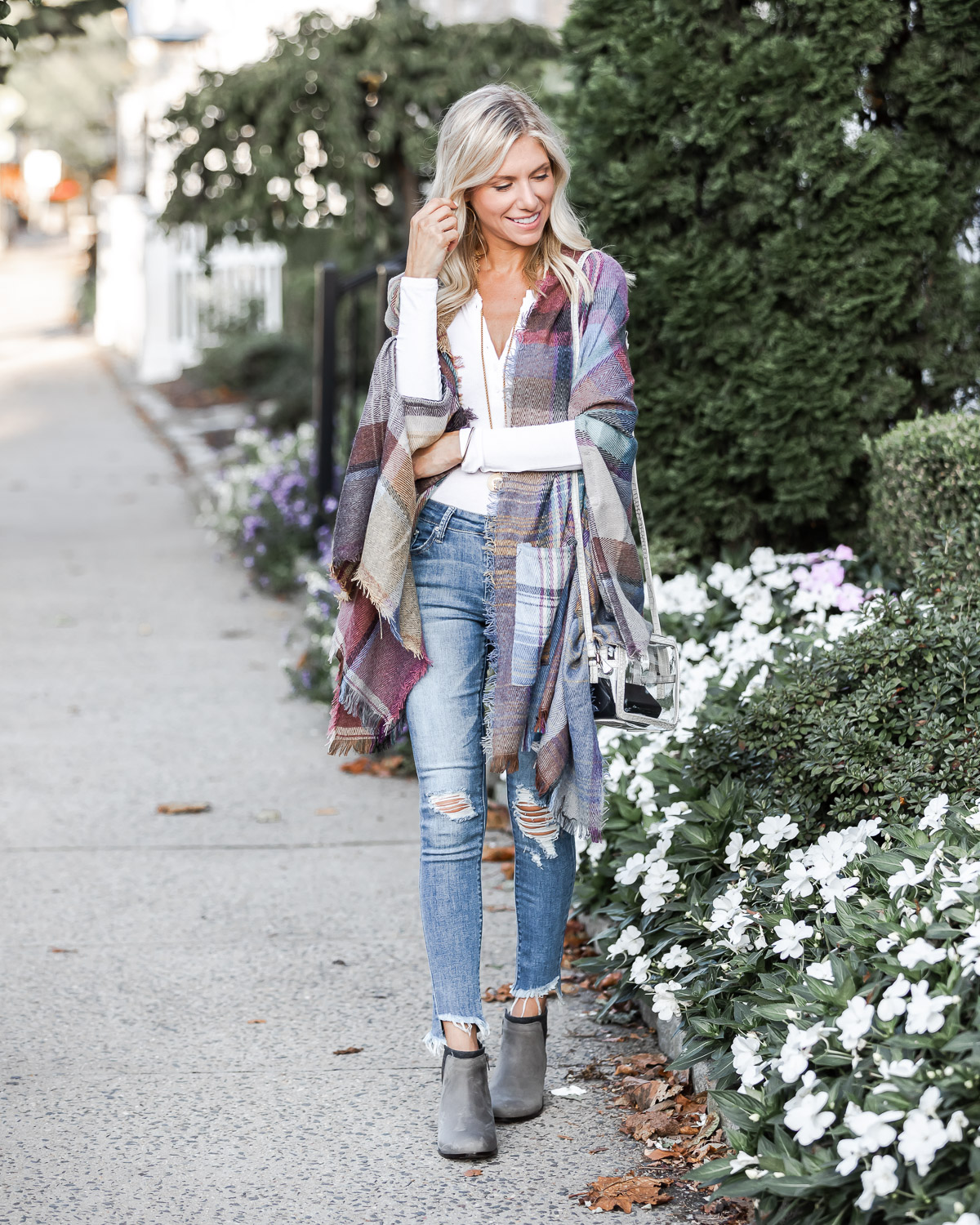 the perfect fall plaid details The Glamorous Gal