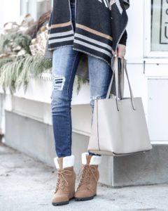 ripped jeans with plaid patch from driftwood the glamorous gal