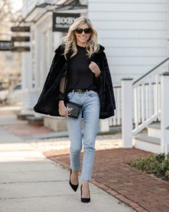 chic-black-blouse-with-lace-sleeves-the-glamorous-gal