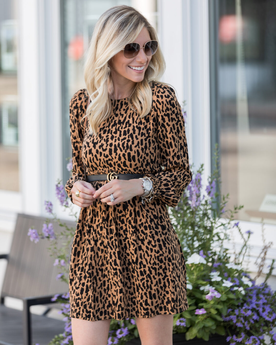 Fall Leopard Babydoll Dress - The Glamorous Gal | Everything Fashion