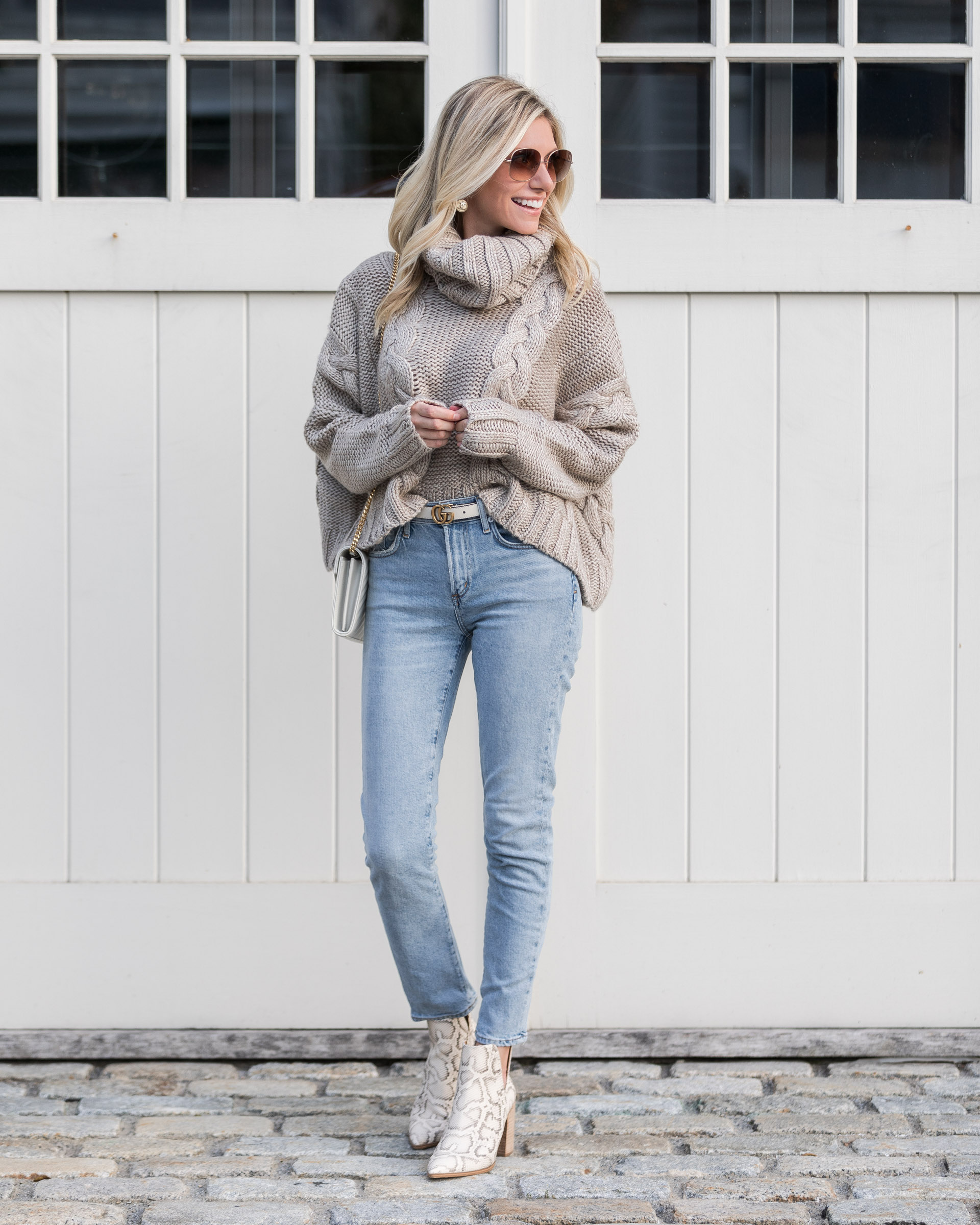 neutral-greige-sweater-and-light-denim-the-glamorous-gal
