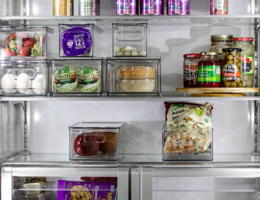 refrigerator-organization-with-container-store-The-Glamorous-Gal